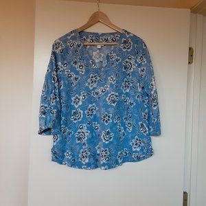 J. Jill Casual Linen Top